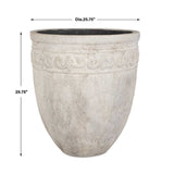Modern European furniture - Carved Concrete Indoor/Outdoor Planter - www.oroa.com