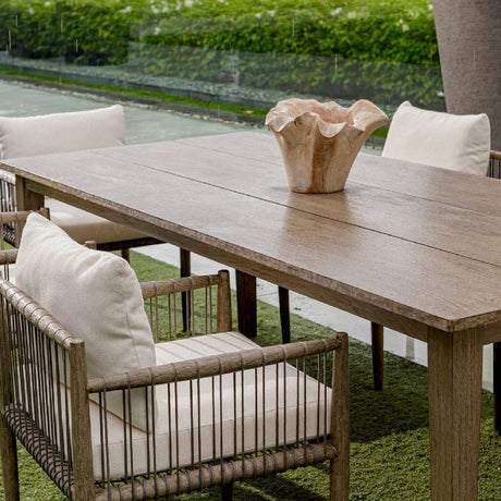 Modern European furniture - Teak Wavy Indoor/Outdoor Bowl - www.oroa.com