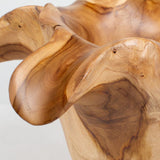 Modern European furniture - Teak Wavy Indoor/Outdoor Bowl - www.oroa.com
