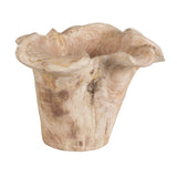 Modern European furniture - Teak Wavy Indoor/Outdoor Bowl - www.oroa.com
