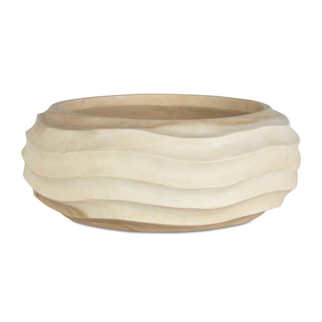 Modern European furniture - Bleached Suar Wood Bowl - www.oroa.com