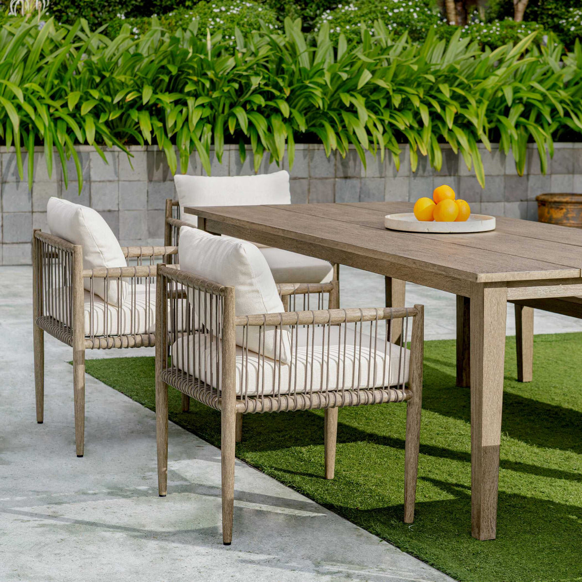 Modern European furniture - Travertine Round Indoor/Outdoor Tray - www.oroa.com