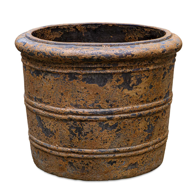 Modern European furniture - Rustic Black Concrete Indoor/Outdoor Planter - www.oroa.com