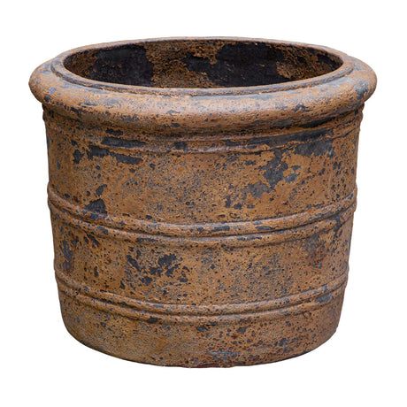 Modern European furniture - Rustic Black Concrete Indoor/Outdoor Planter - www.oroa.com