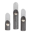 Iron & Glass Cylindrical Candleholders (3) | Uttermost Karter - www.oroa.com