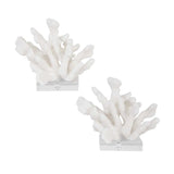 White Coral Inspired Bookends (2) | Uttermost Charbel - www.oroa.com