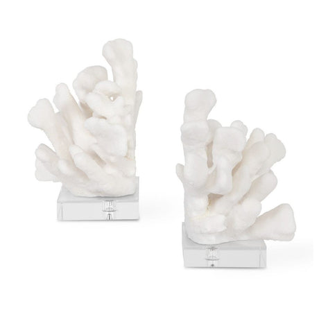 White Coral Inspired Bookends (2) | Uttermost Charbel - www.oroa.com