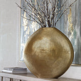 Gold Ribbed Vase | Uttermost Gretchen - www.oroa.com