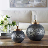 Iridescent Blue-Gray Glass Bottles (2) | Uttermost Cessair -  www.oroa.com
