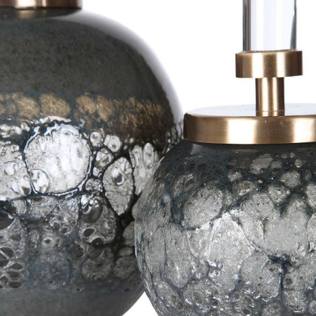Iridescent Blue-Gray Glass Bottles (2) | Uttermost Cessair -  www.oroa.com