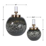 Iridescent Blue-Gray Glass Bottles (2) | Uttermost Cessair -  www.oroa.com