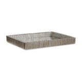 Ribbed Silver Mirrored Tray | Uttermost Talmage - www.oroa.com