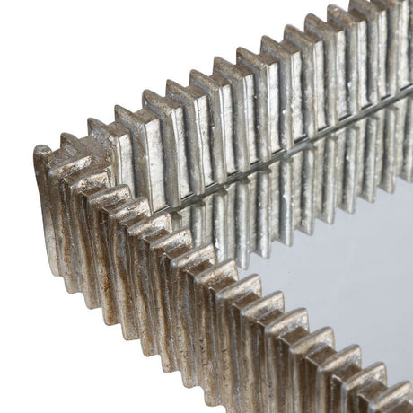 Ribbed Silver Mirrored Tray | Uttermost Talmage - www.oroa.com