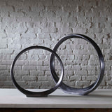 Modern European furniture - Black Nickel Indoor/Outdoor Sculptures (2) - www.oroa.com