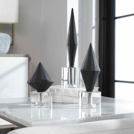 Modern European furniture - Diamond Man-Made Stone Decorative Objects (3) - www.oroa.com