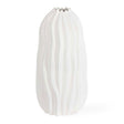 Modern European furniture - Wavy-Fluted Ceramic Indoor/Outdoor Vase - www.oroa.com
