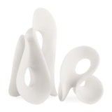 White Stone Indoor/Outdoor Sculptures (2) | Uttermost Silent Wave - www.oroa.com