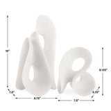 White Stone Indoor/Outdoor Sculptures (2) | Uttermost Silent Wave - www.oroa.com
