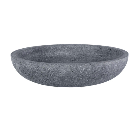 Modern European furniture - Gray Lava Stone Indoor/Outdoor Bowl - www.oroa.com