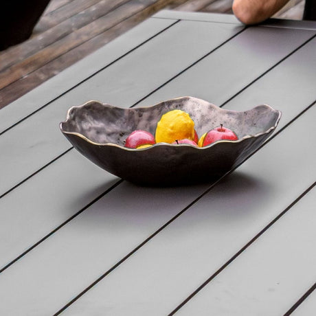 Modern European furniture - Cast Aluminum Indoor/Outdoor Bowl - www.oroa.com