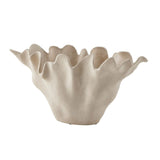 White Ceramic Indoor/Outdoor Bowl | Uttermost Sand Dune - www.oroa.com