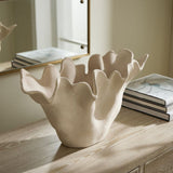 White Ceramic Indoor/Outdoor Bowl | Uttermost Sand Dune - www.oroa.com