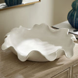 Organic-Shaped Ceramic Indoor/Outdoor Bowl | Uttermost Wave Crest - www.oroa.com