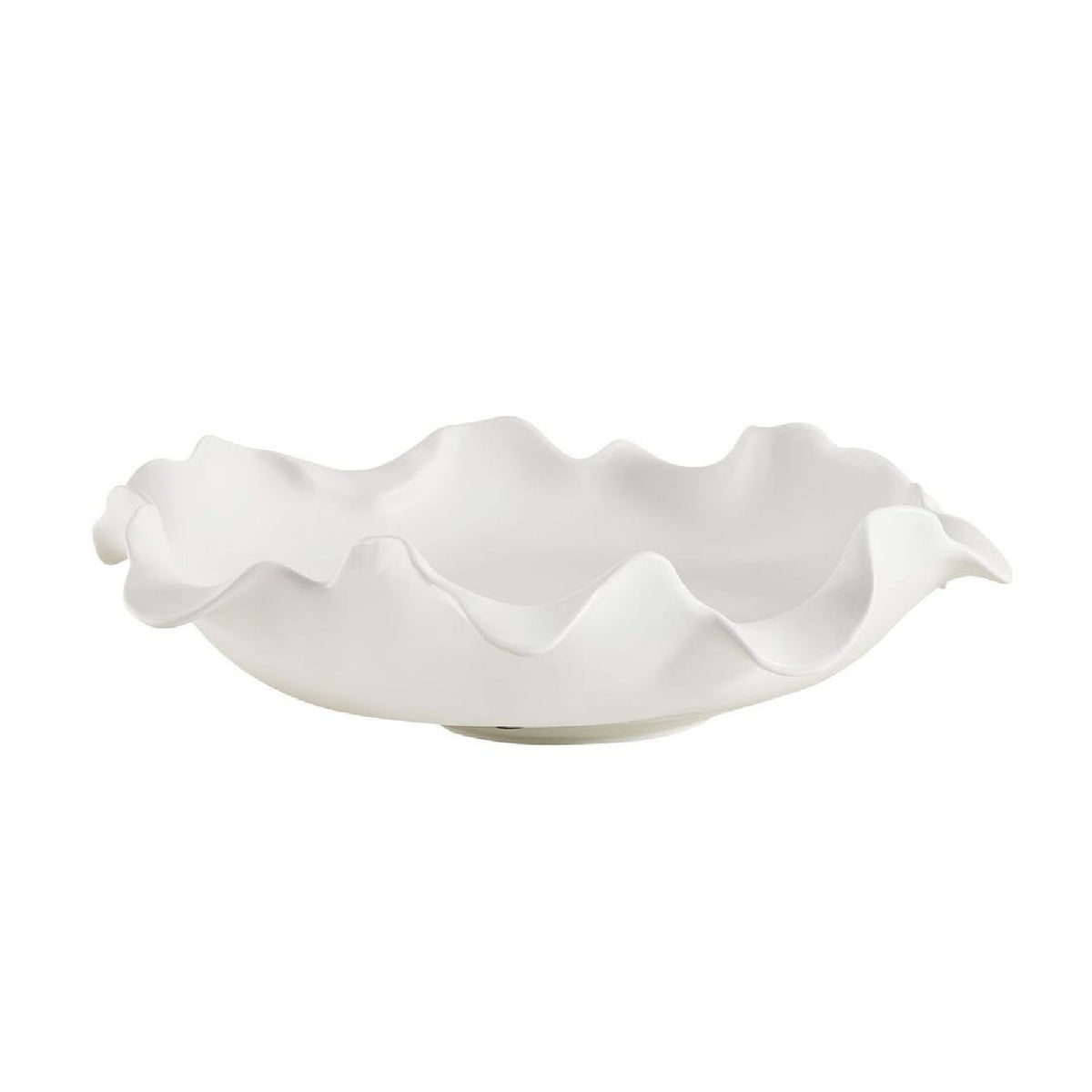 Organic-Shaped Ceramic Indoor/Outdoor Bowl | Uttermost Wave Crest - www.oroa.com