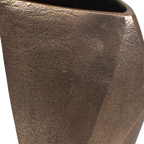 Modern European furniture - Faceted Brass Indoor/Outdoor Vases (2) - www.oroa.com