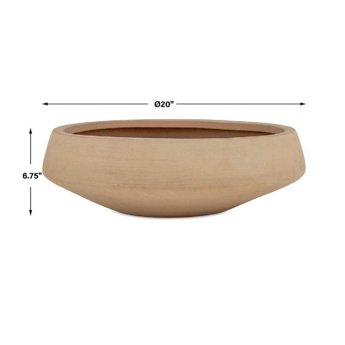 Modern European furniture - Textured Earthenware Indoor/Outdoor Bowl - www.oroa.com