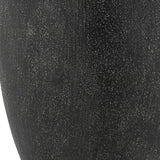 Modern European furniture - Black Earthenware Indoor/Outdoor Vases (2) - www.oroa.com