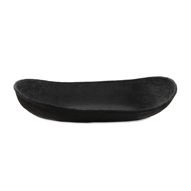 Modern European furniture - Black Oblong Indoor/Outdoor Bowl - www.oroa.com