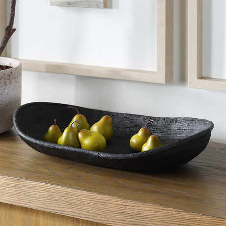Modern European furniture - Black Oblong Indoor/Outdoor Bowl - www.oroa.com