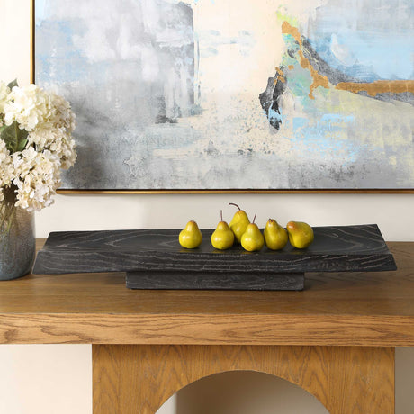 Modern European furniture - Black Casted Wood Indoor/Outdoor Tray - www.oroa.com