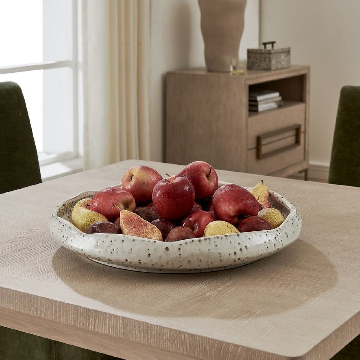 Modern European furniture - Pitted Earthenware Indoor/Outdoor Bowl - www.oroa.com