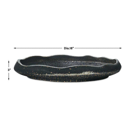 Modern European furniture - Pitted Earthenware Indoor/Outdoor Bowl - www.oroa.com