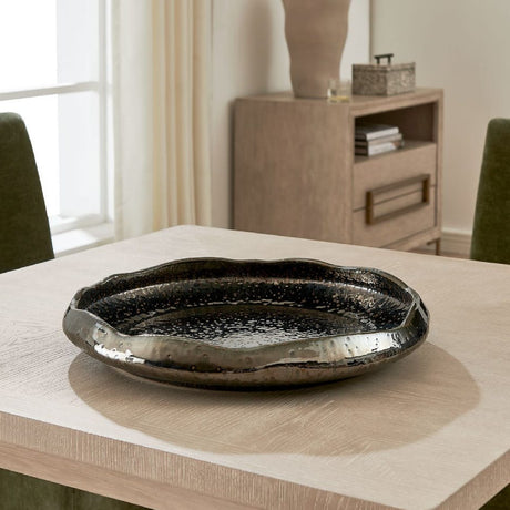 Modern European furniture - Pitted Earthenware Indoor/Outdoor Bowl - www.oroa.com