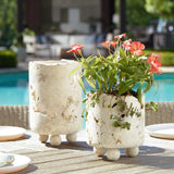 Carved Stone Indoor/Outdoor Candle Holders (2) | Uttermost Quarried - www.oroa.com