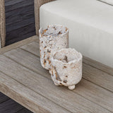 Carved Stone Indoor/Outdoor Candle Holders (2) | Uttermost Quarried - www.oroa.com
