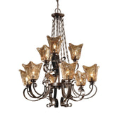 Handmade Glass 9-Light Chandelier | Uttermost Vetraio - www.oroa.com
