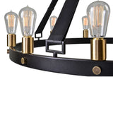 Modern European furniture - Round Bronze 12-Light Chandelier - www.oroa.com