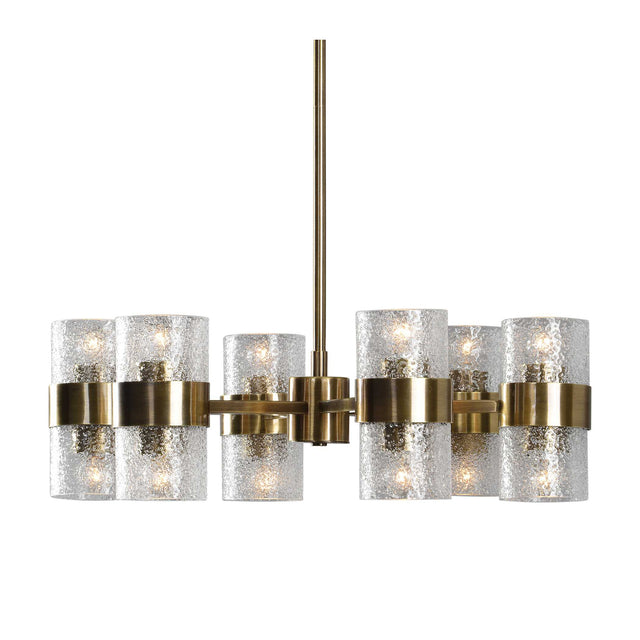 Modern European furniture - Glass Cylinders 12-Light Chandelier - www.oroa.com