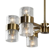 Modern European furniture - Glass Cylinders 12-Light Chandelier - www.oroa.com