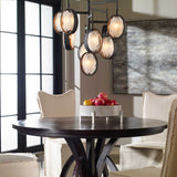 Bronze Framed Glass Chandelier | Uttermost Maxin - www.oroa.com