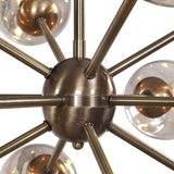 Dimpled Glass 12-Light Chandelier | Uttermost Chet - www.oroa.com