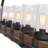Seeded Glass 5-Light Island Lamp | Uttermost Atwood - www.oroa.com