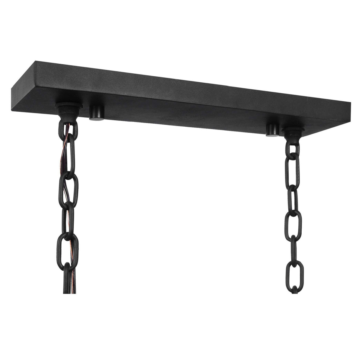 Modern European furniture - Black Framed 6-Light Island Lamp - www.oroa.com