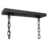 Modern European furniture - Black Framed 6-Light Island Lamp - www.oroa.com