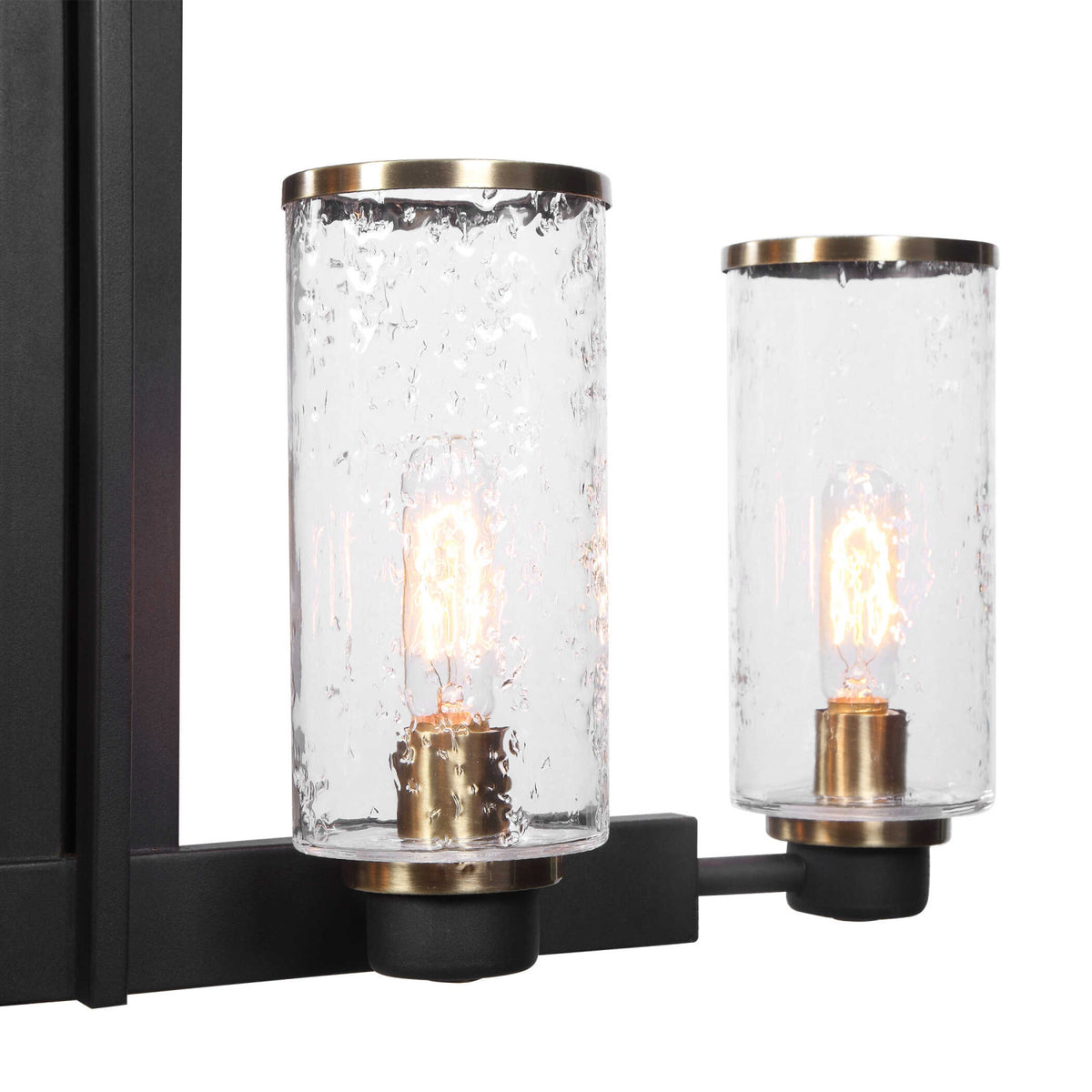 Modern European furniture - Black Framed 6-Light Island Lamp - www.oroa.com