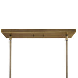 Frosted Glass 3-Light Linear Chandelier | Uttermost Brookdale - www.oroa.com